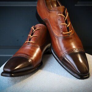 Classic Brown Leather Oxfords